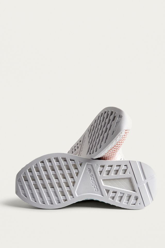 adidas Originals Deerupt Peach and White Running Trainers #5