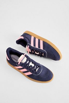 adidas Navy & Pink Breaknet Trainers