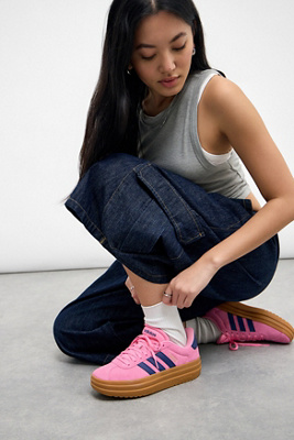 adidas Pink VL Court Bold Trainers - Pink Shoe UK 4 at Urban Outfitters