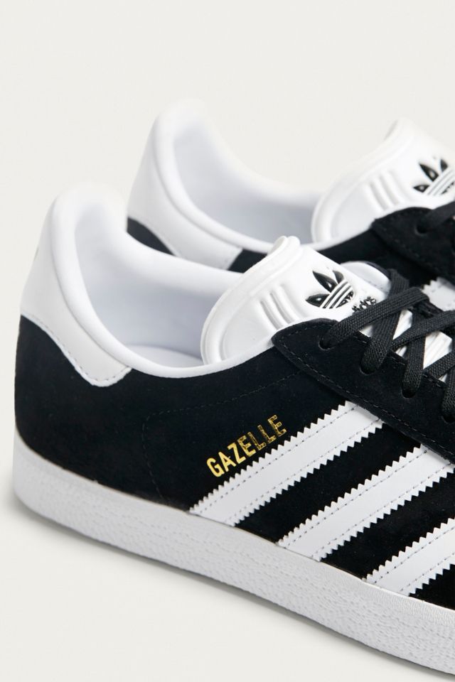 adidas Originals Gazelle Black and White Trainers