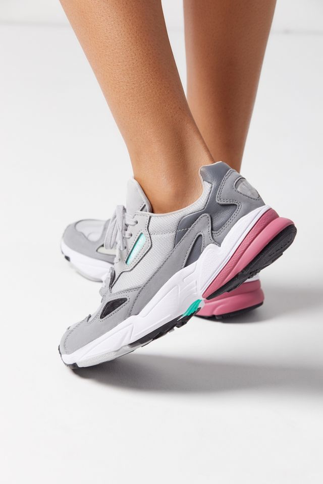 Adidas falcon trainers store grey two trace maroon