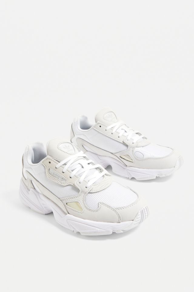 Adidas falcon shop trainers white