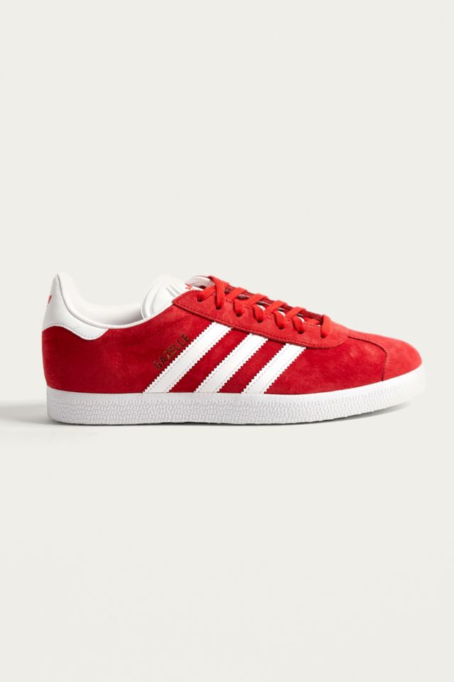 adidas Originals Gazelle Red Suede Trainers