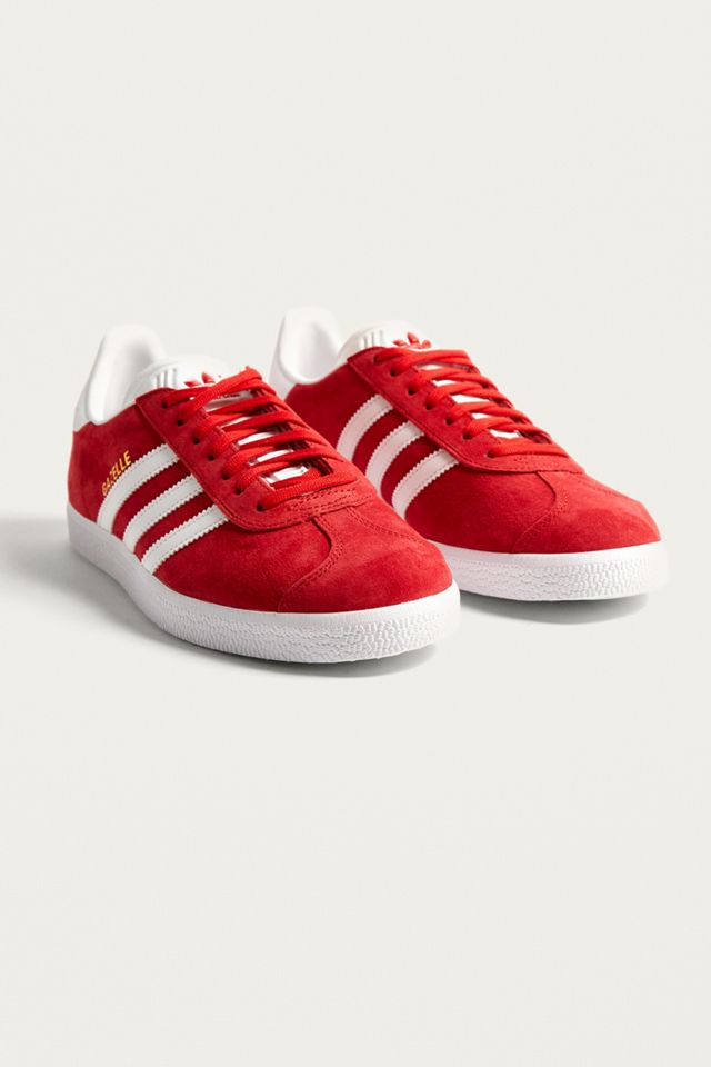 adidas Originals Gazelle Red Suede Trainers #2