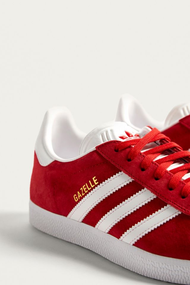 adidas Originals Gazelle Red Suede Trainers #3