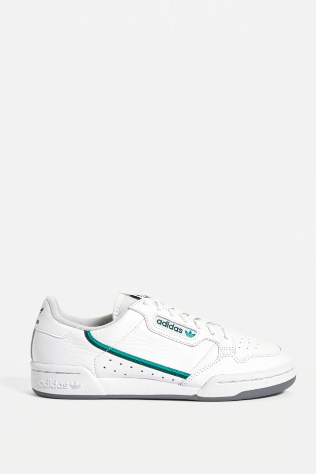 Adidas continental best sale 80 green stripe