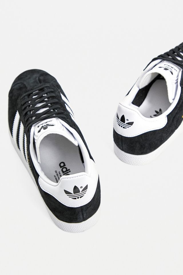 adidas gazelle silver green womens adidas Originals Gazelle Trainers in Core Black/White main image 0