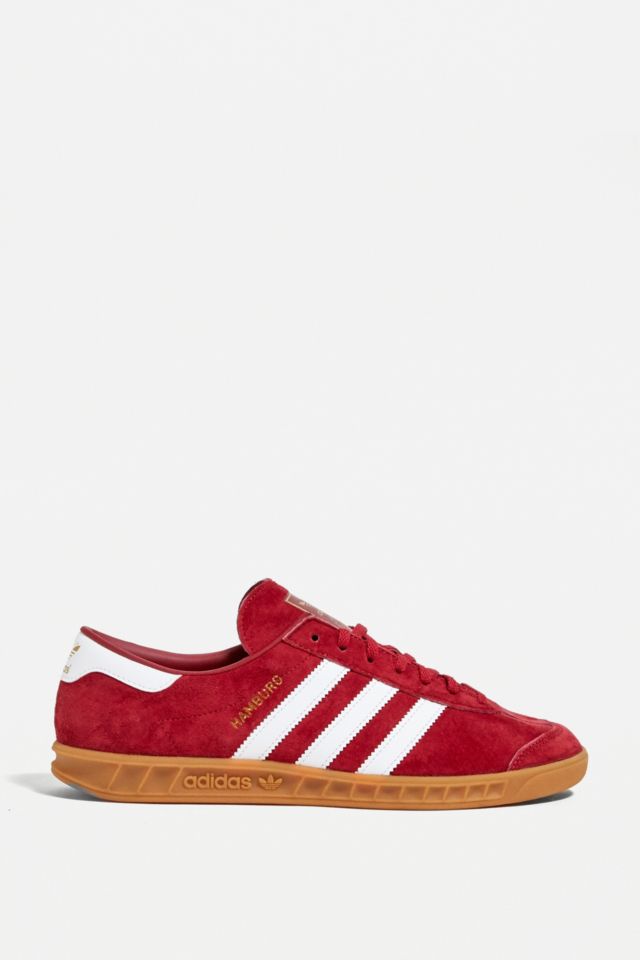 Adidas red hot sale hamburg trainers