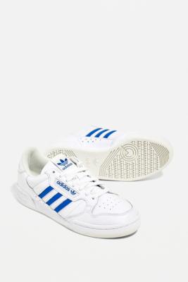 adidas White & Blue Continental 80 Stripes Trainers | Urban Outfitters UK