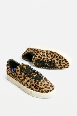 Adidas originals outloud samba rose trainers in leopard print online