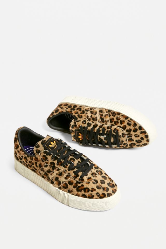 adidas Originals Samba Rose Leopard Print Trainers | Urban Outfitters UK