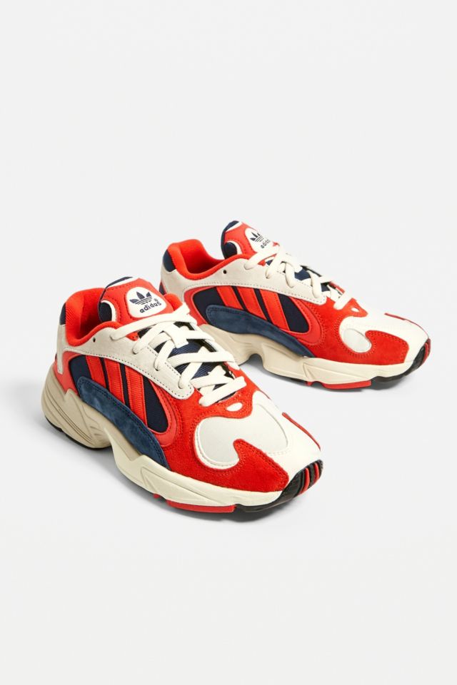 Atlantic Grøn Styre adidas Originals Yung-1 Red + Blue Trainers | Urban Outfitters UK