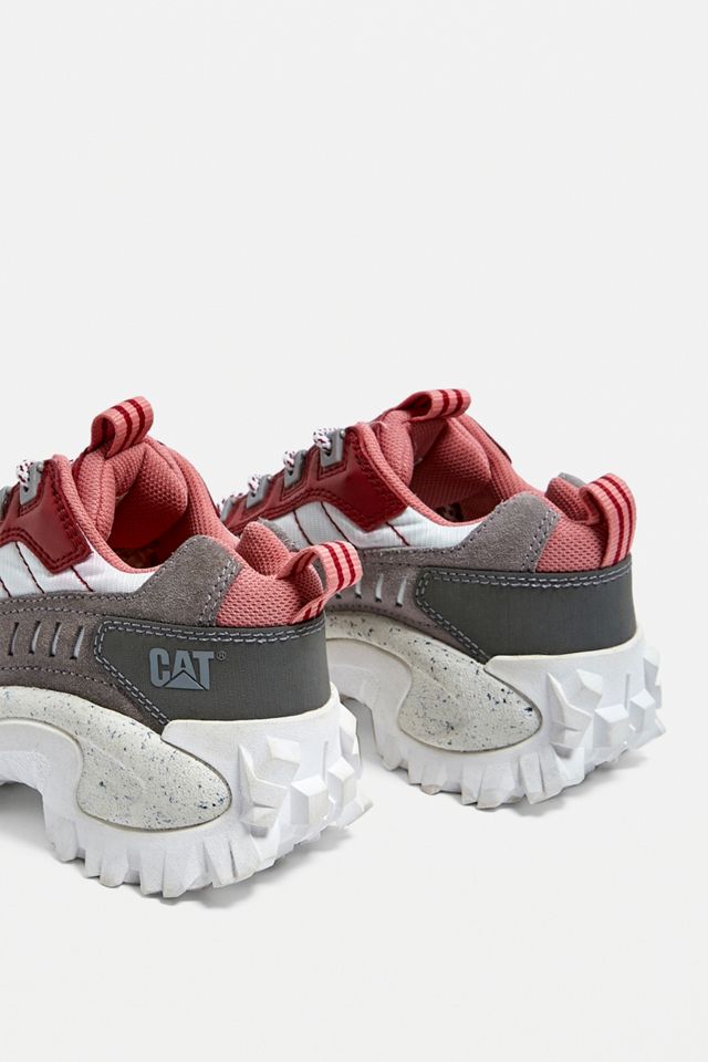 CAT Footwear Intruder 2 Red + Ash Chunky Trainers #1