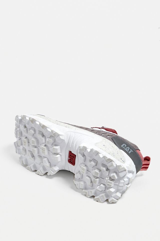 CAT Footwear Intruder 2 Red + Ash Chunky Trainers #4
