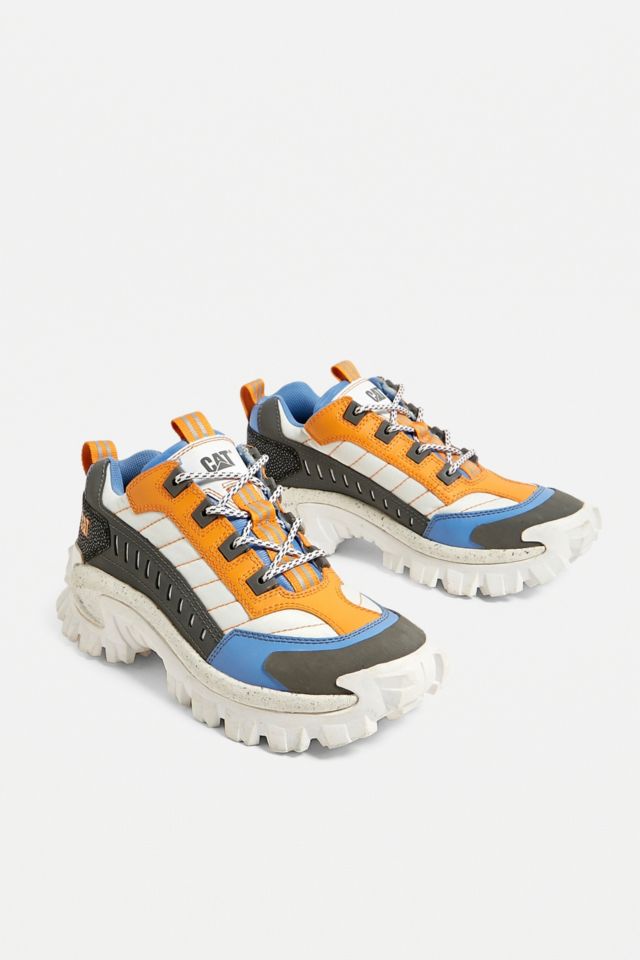 CAT Footwear Intruder Blue + Orange Trainers | Urban Outfitters UK