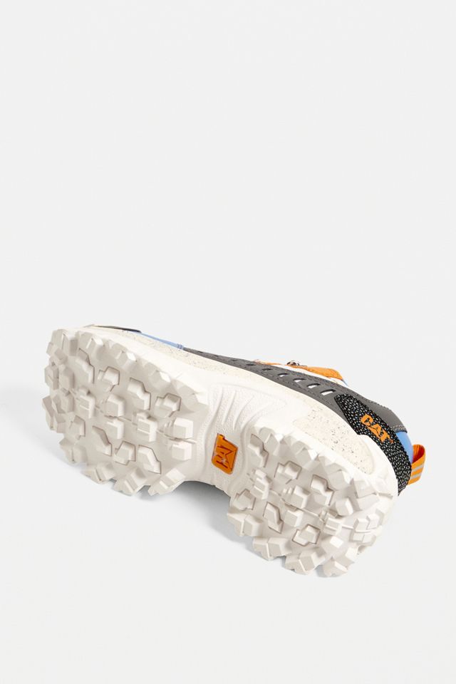 CAT Footwear Intruder Blue + Orange Trainers #4