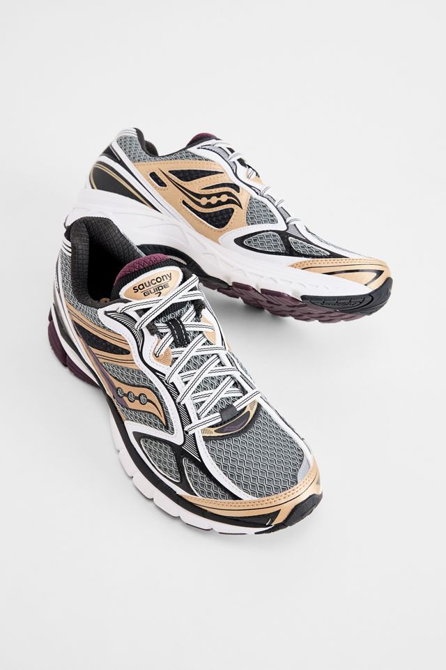Saucony White & Bronze Progrid Guide 7 Trainers #1