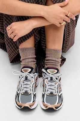 Saucony White & Bronze Progrid Guide 7 Trainers