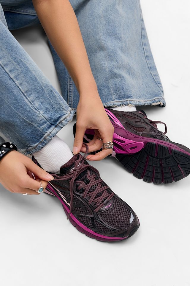 Scarpe da ginnastica Saucony Progrid 7 marroni e rosa #4