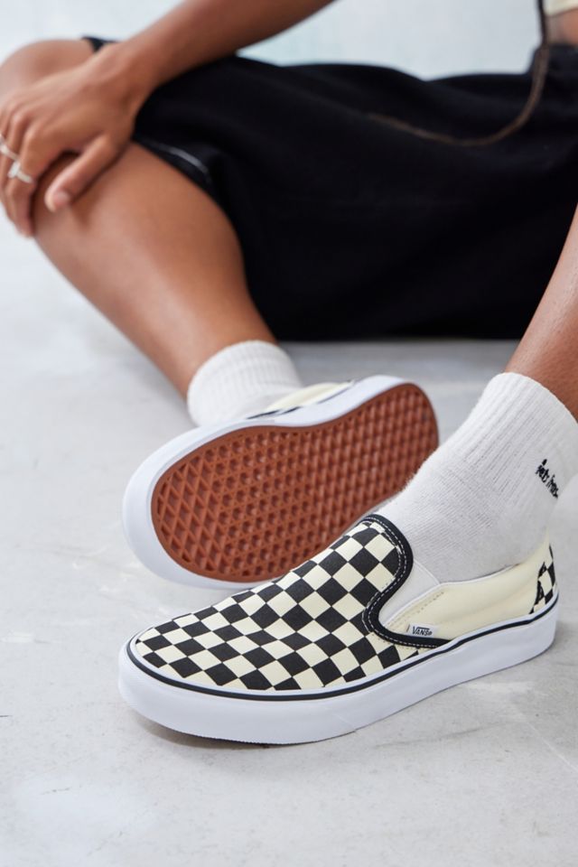 Checkerboard classic cheap slip on vans