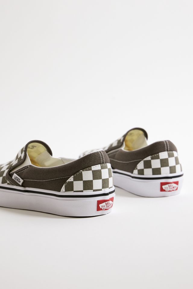 Fashion classic checkerboard slip on vans