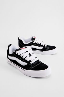Vans Black & White Knu Skool Trainers