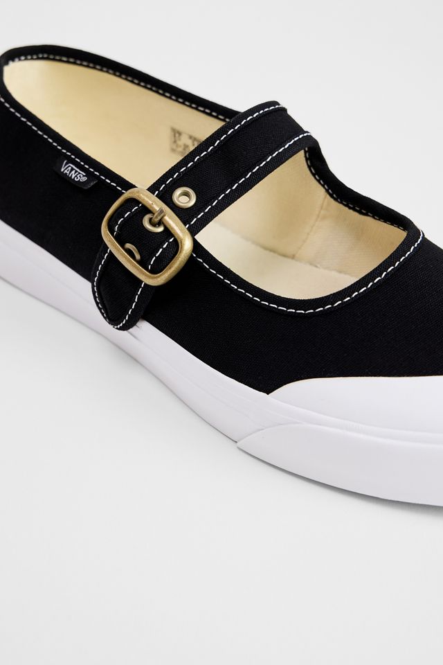 Vans Black & White Mary Jane Shoes #4