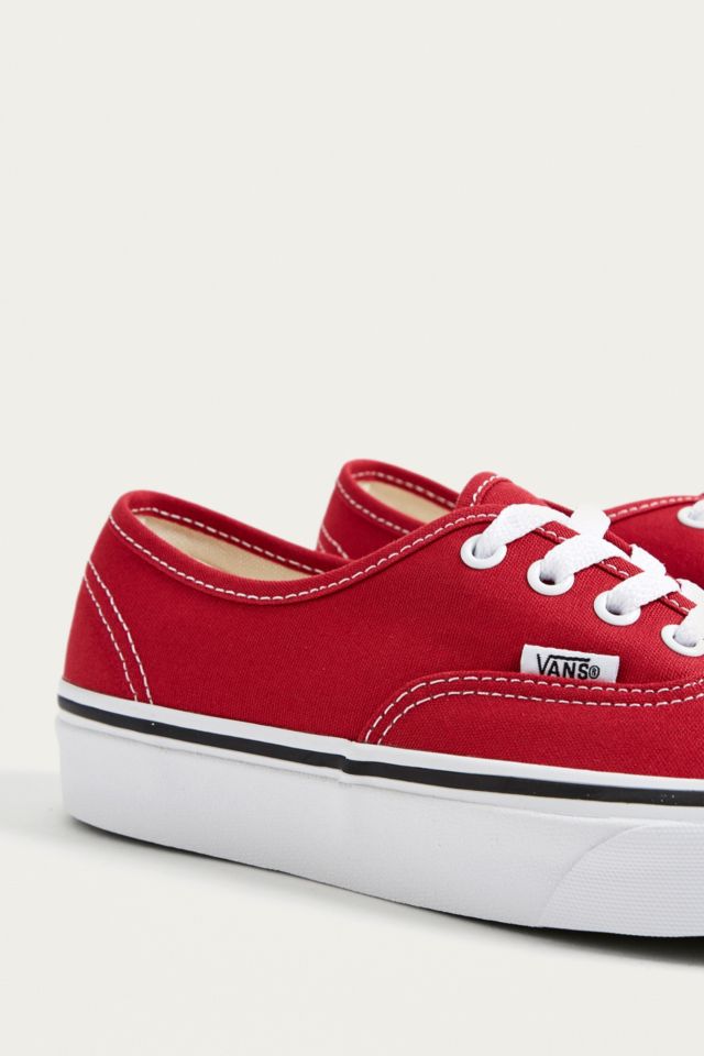 Vans authentic clearance red outfit