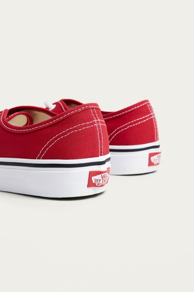 Vans on sale authentic crimson