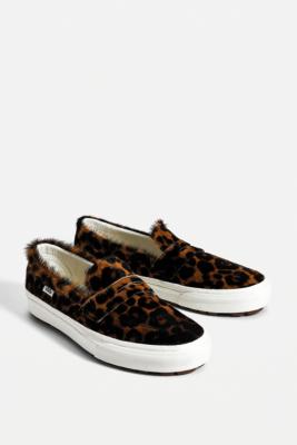 Vans faux 2025 fur slip on