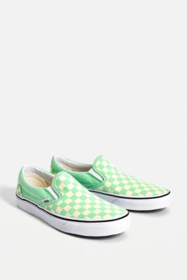 vans damier slip on