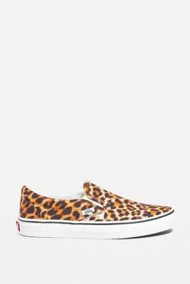 Cheetah print best sale vans slip on