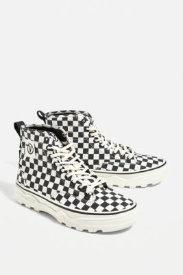 checkered vans boots