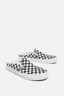 vans checkered mules