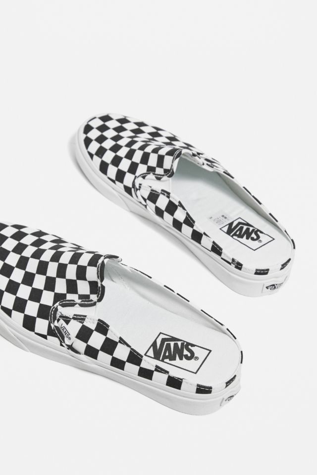 Vans hot sale checkerboard mule