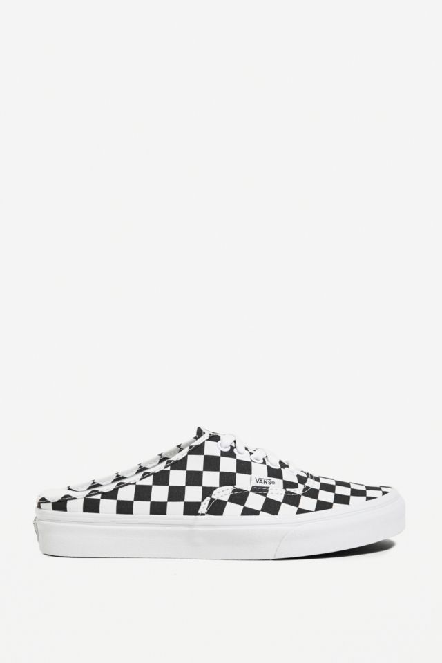 Vans checkerboard slip on mule sale