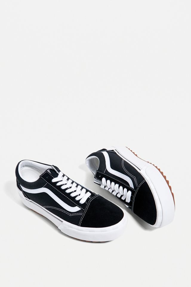 Vans Black & White Old Skool Stacked Trainers #4