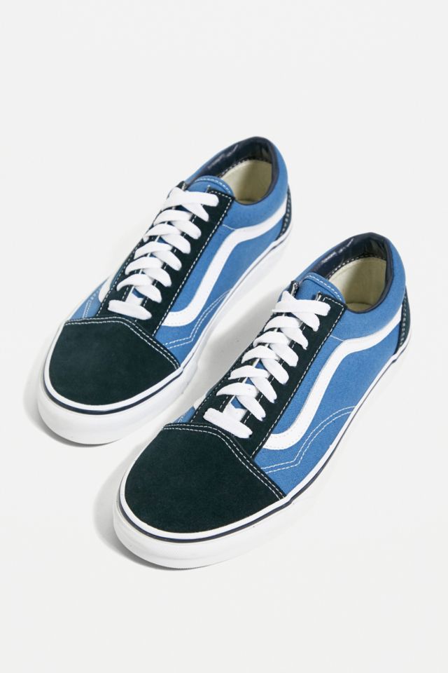 Navy blue and hot sale light blue vans