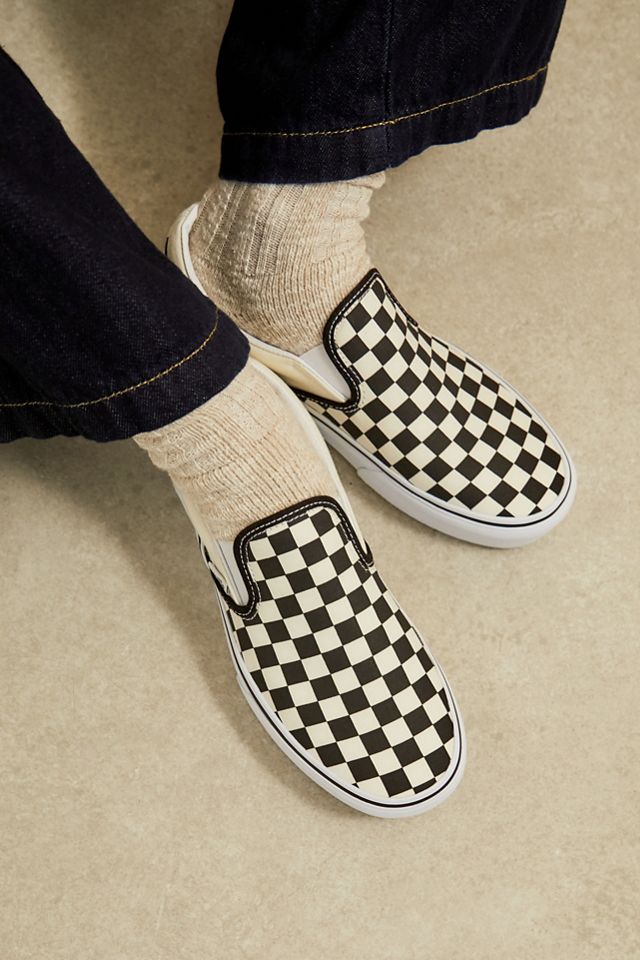 Vans Checkerboard Classic Slip-On Shoes #1