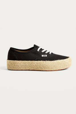 Vans hot sale espadrille white