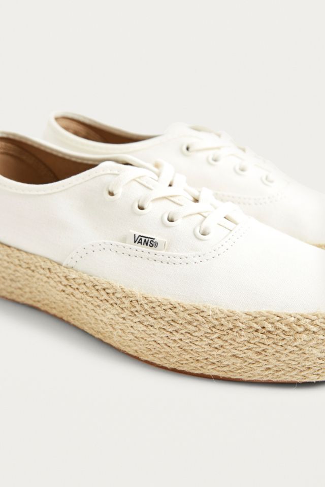 Vans authentic platform clearance espadrille