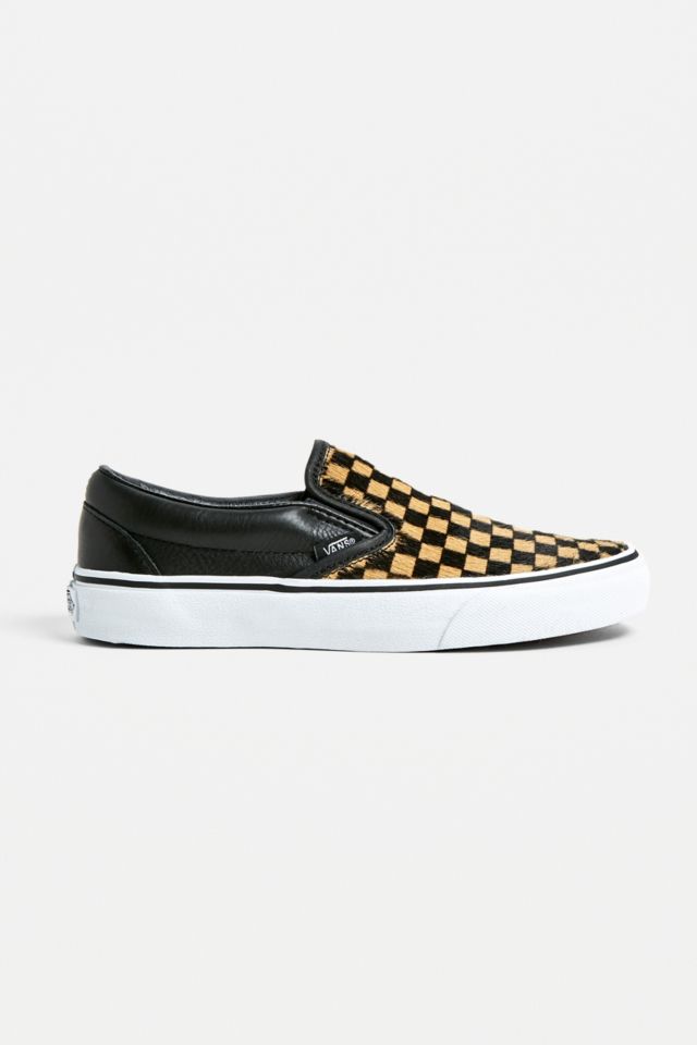 Vans classic slip on best sale calf hair