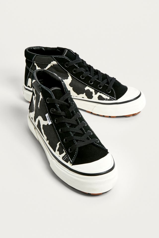 Vans style 29 mid dx cow print trainers sale