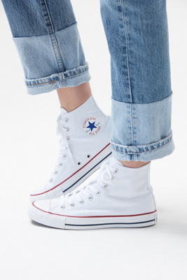 converse all star high top white trainers