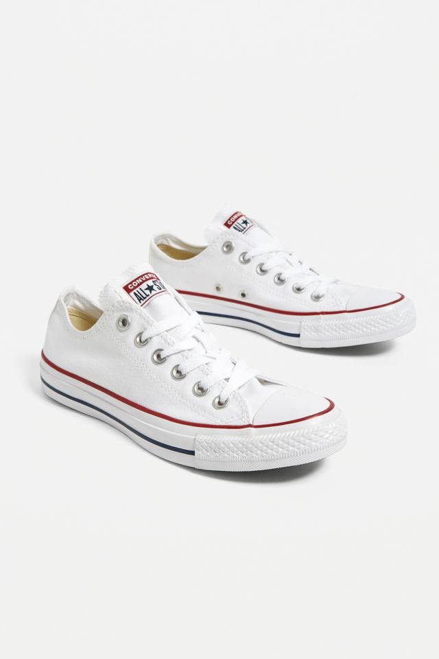 Converse white deals low cut price