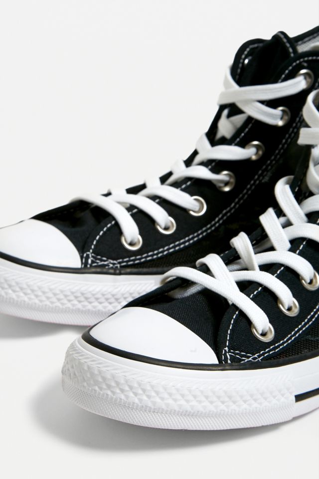 Converse Chuck Taylor All Star Black Mesh High Top Trainers