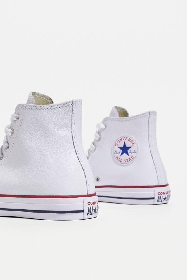 Converse Chuck Taylor All Star Scarpe da ginnastica in pelle bianca #1