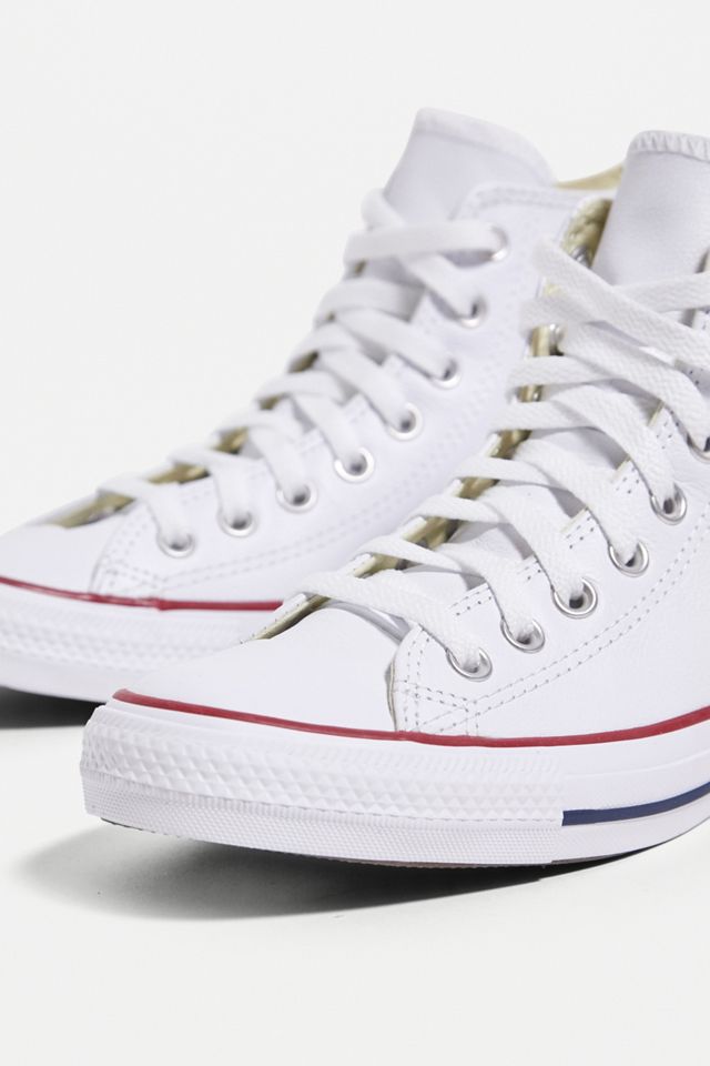 Converse Chuck Taylor All Star Scarpe da ginnastica in pelle bianca #3