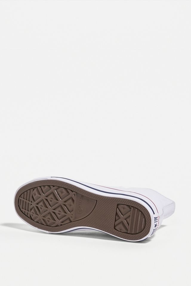 Converse Chuck Taylor All Star Scarpe da ginnastica in pelle bianca #4