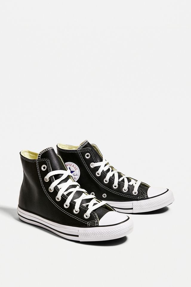 Converse Chuck Taylor All Star Zapatillas de cuero negro High-Top #1